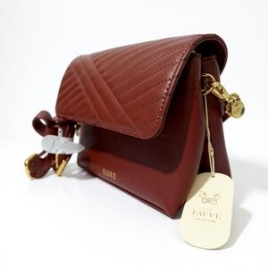 👜 Fauve Collection Crossbody Bag – Quilted Vegan Leather – New with Tags